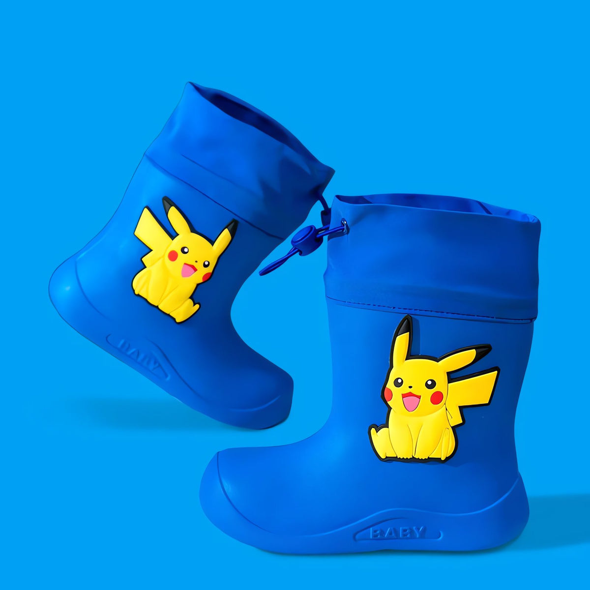Pikachu kids' wellington boots – Blue with Loop