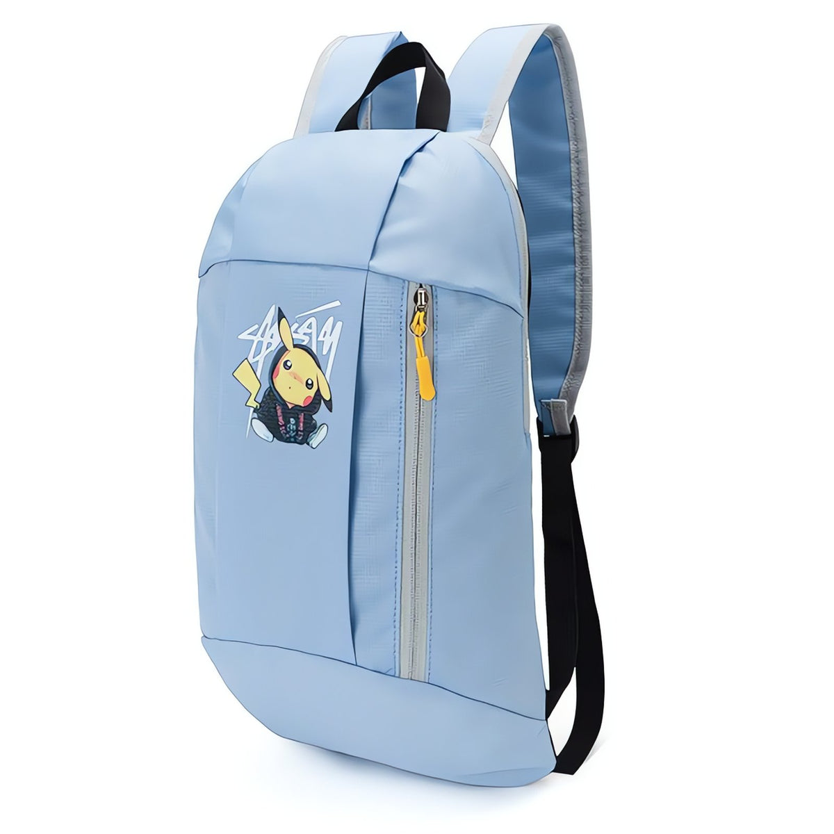 Pikachu backpack with front pocket – Pikachu Light Blue