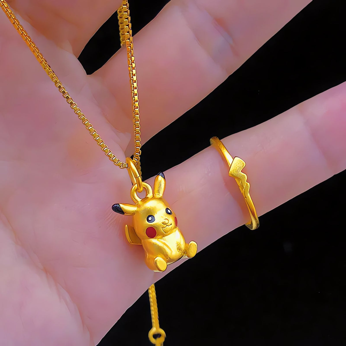Pikachu necklace and ring jewellery – photo 9