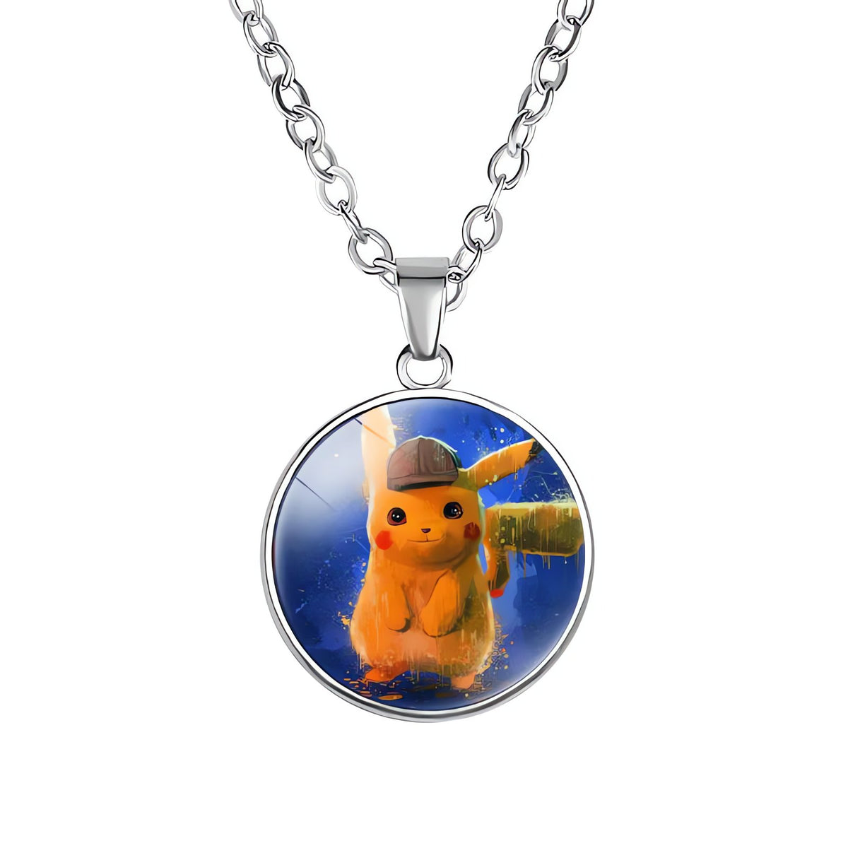 Pikachu necklace with round pendant – 06