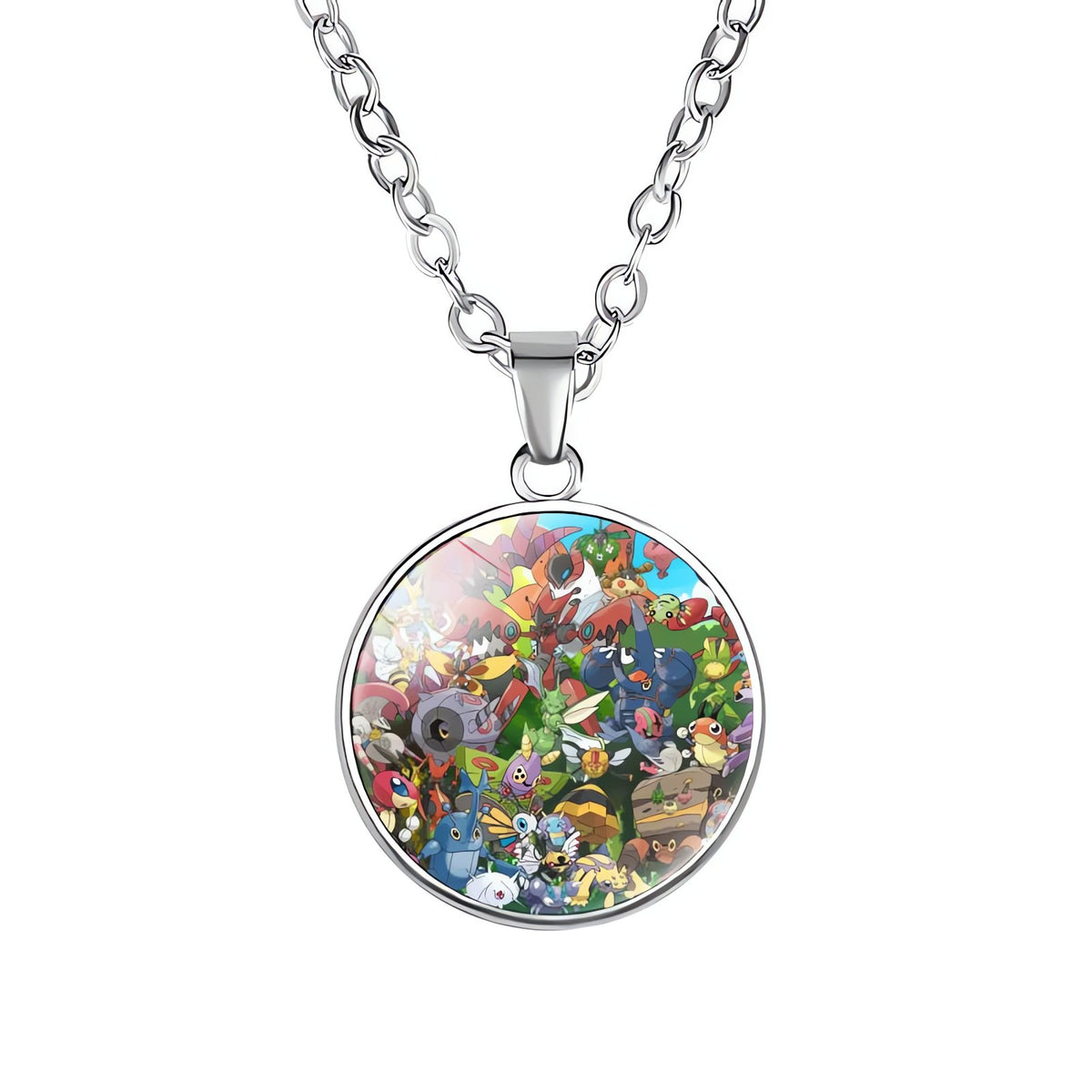 Pikachu necklace with round pendant – 08