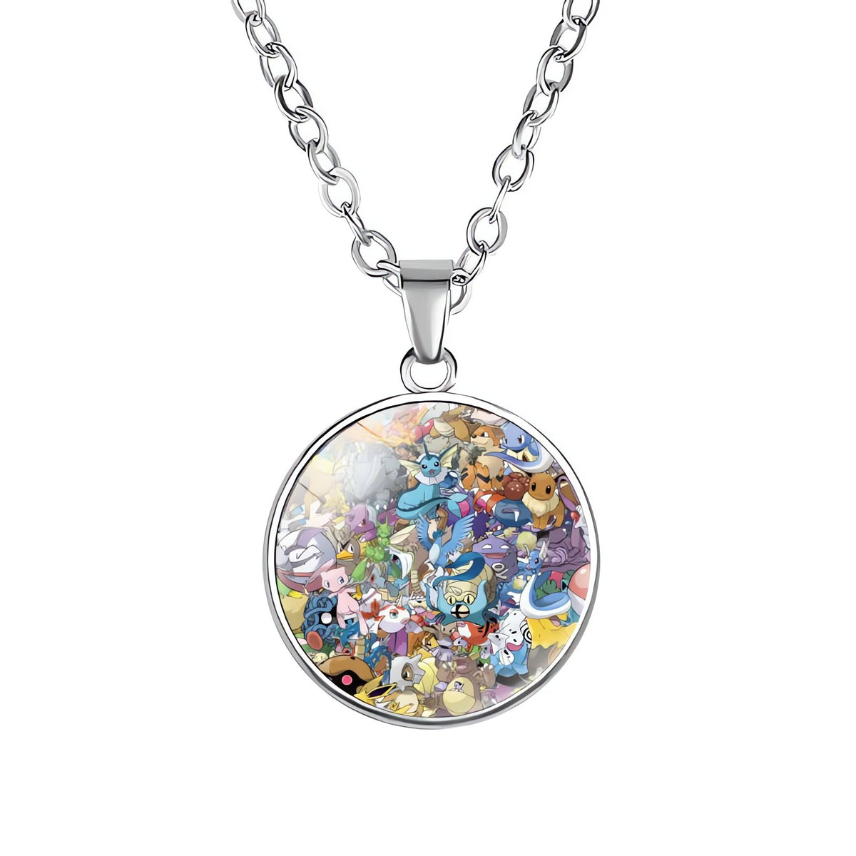 Pikachu necklace with round pendant – 09