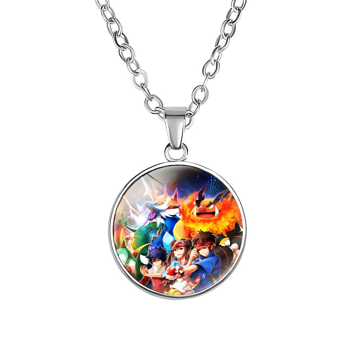 Pikachu necklace with round pendant – 10