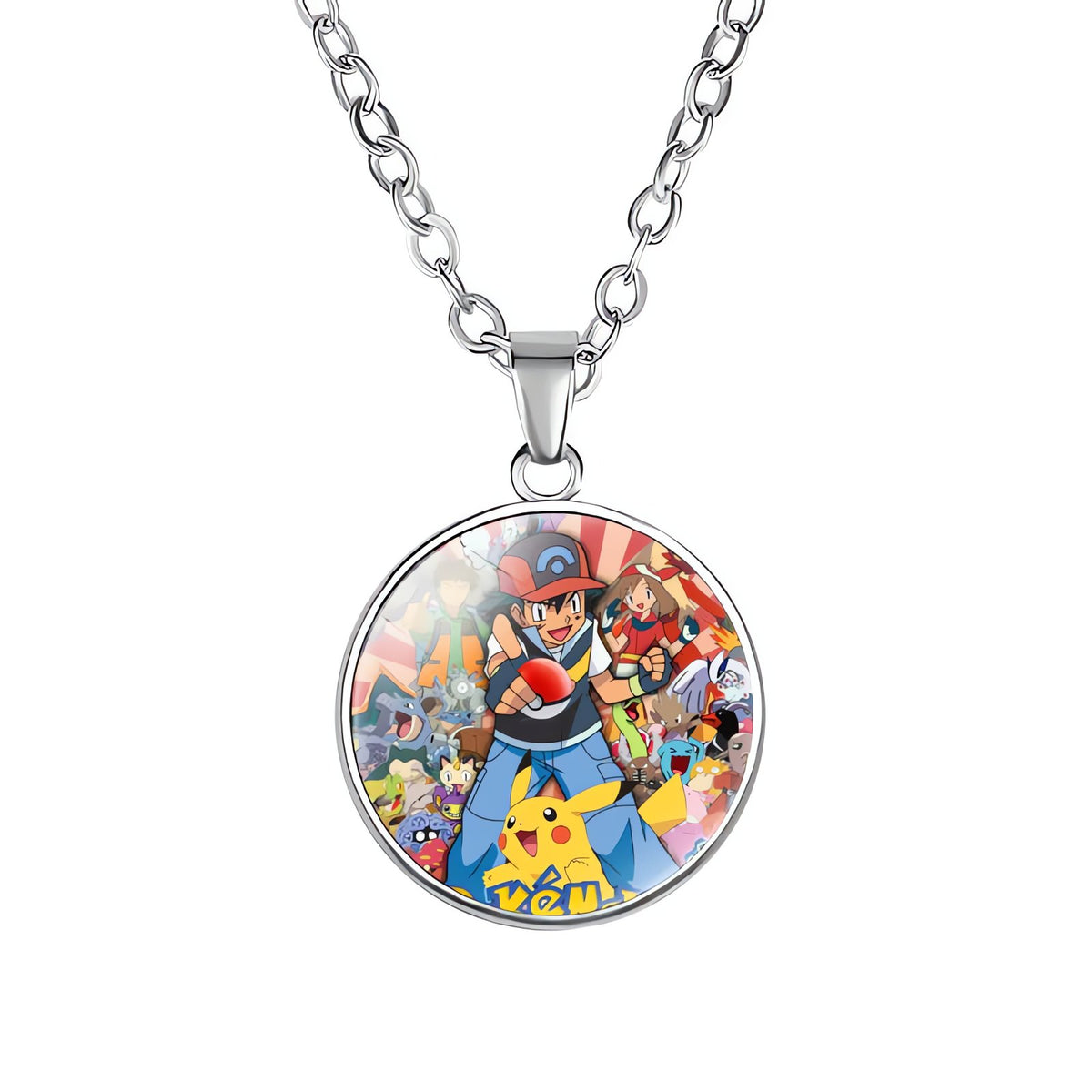 Pikachu necklace with round pendant – 11