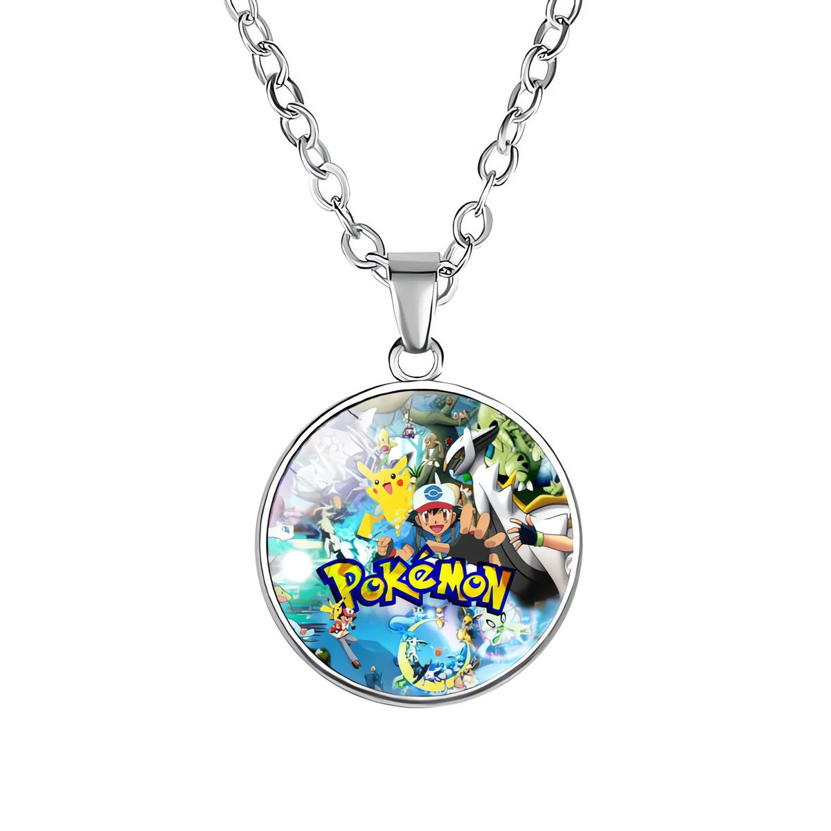 Pikachu necklace with round pendant – 12