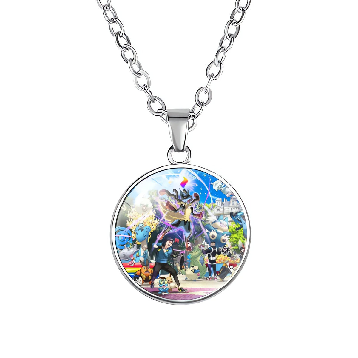 Pikachu necklace with round pendant – 14
