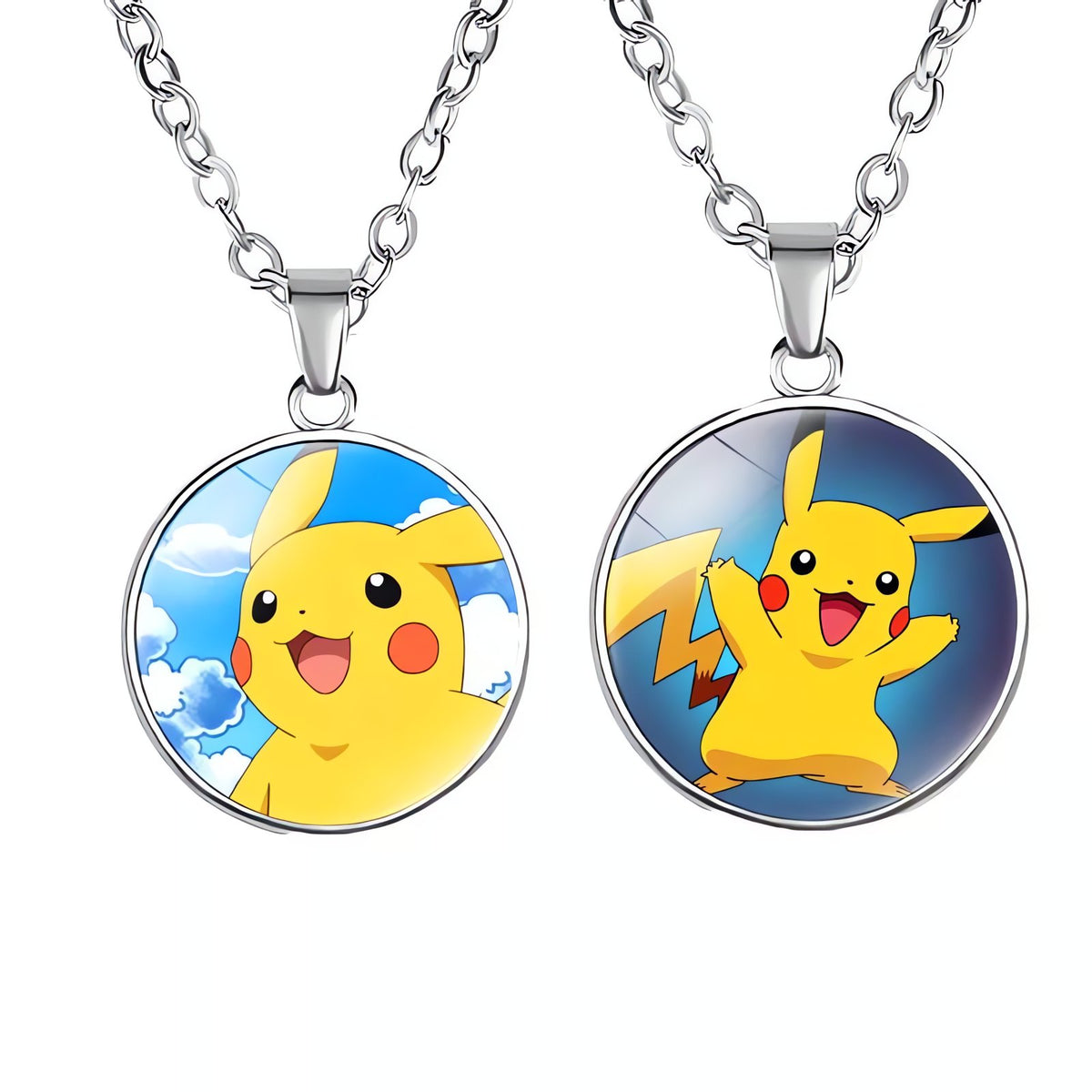 Pikachu necklace with round pendant – photo 2