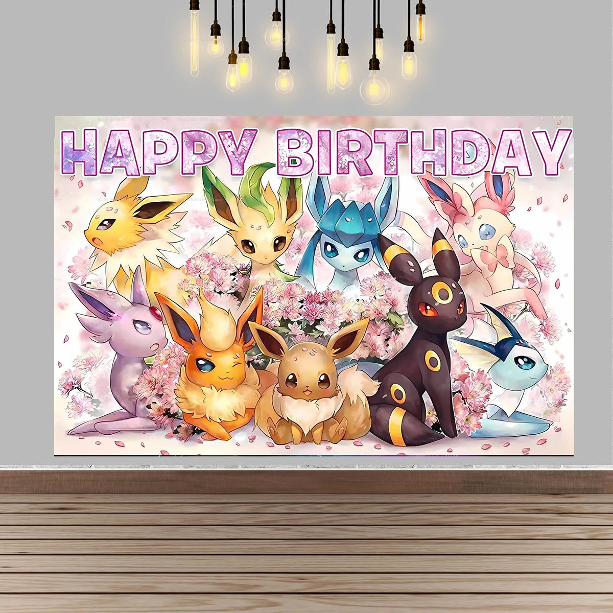 Pikachu party backdrop banner – Style 16