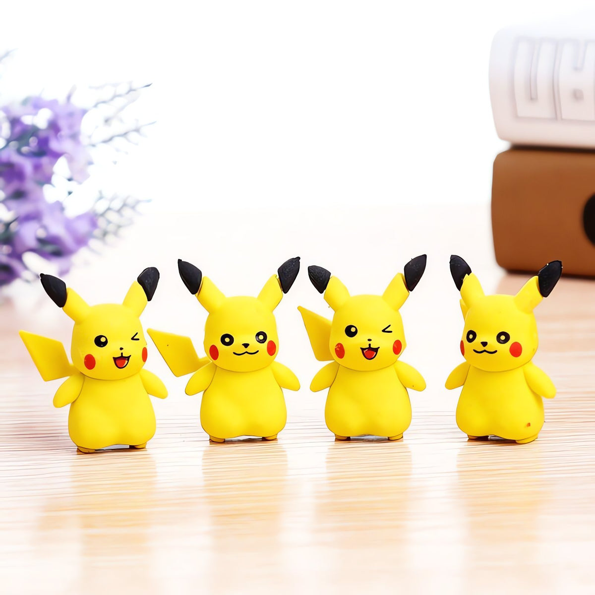 Set of three Pikachu pencil topper erasers – photo 2
