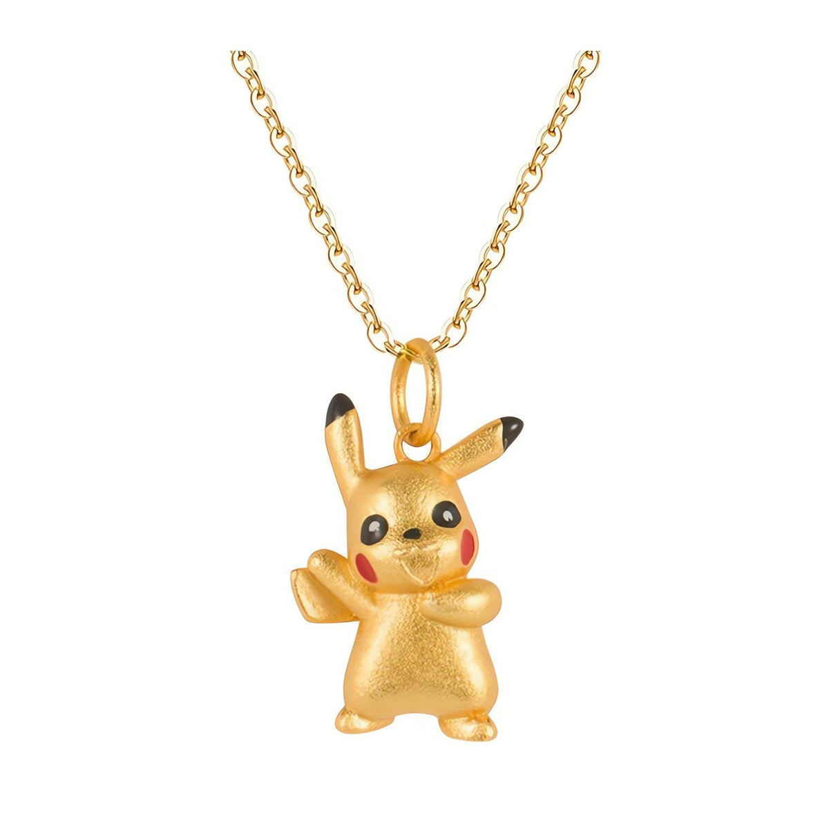 Gold Pikachu pendant necklace – photo 6