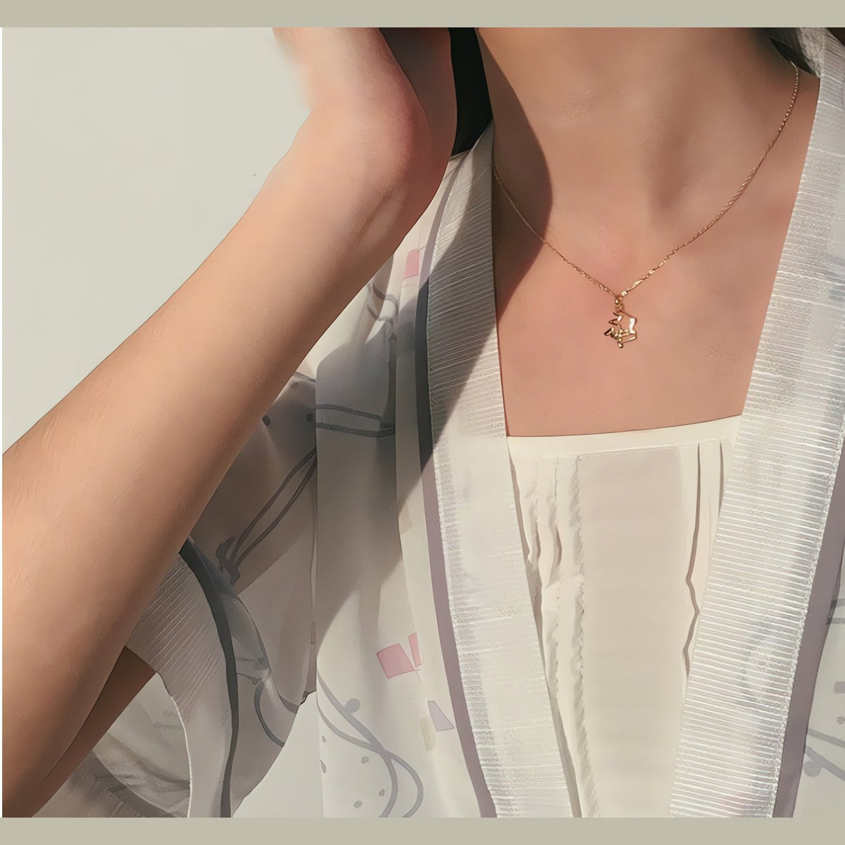 Gold Pikachu pendant necklace – photo 8