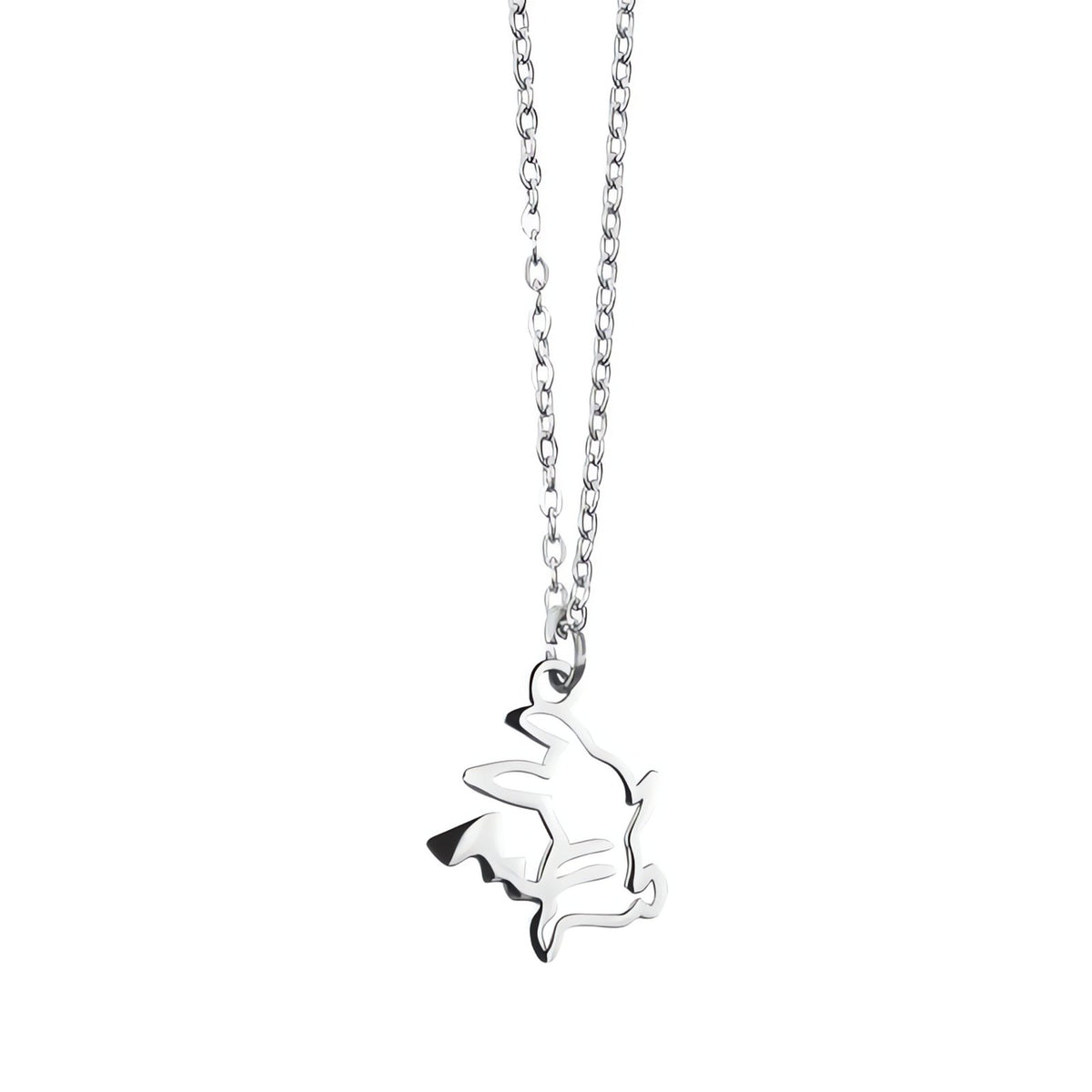 Pikachu pendant necklace – Silver