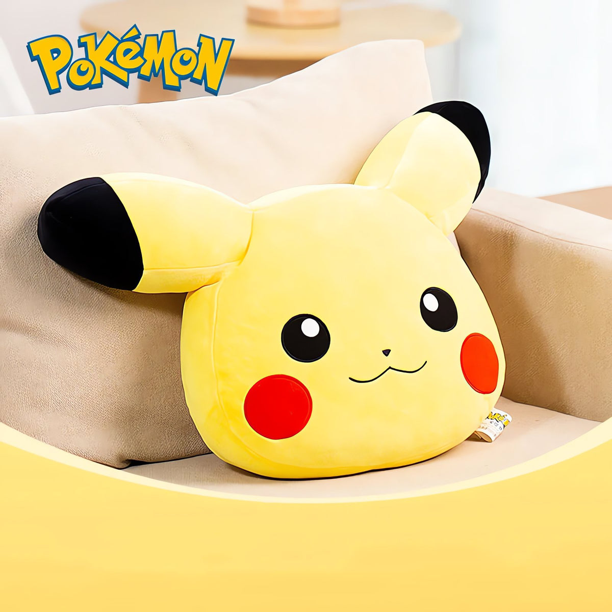 Pikachu plush cushion, 35x48cm – photo 2