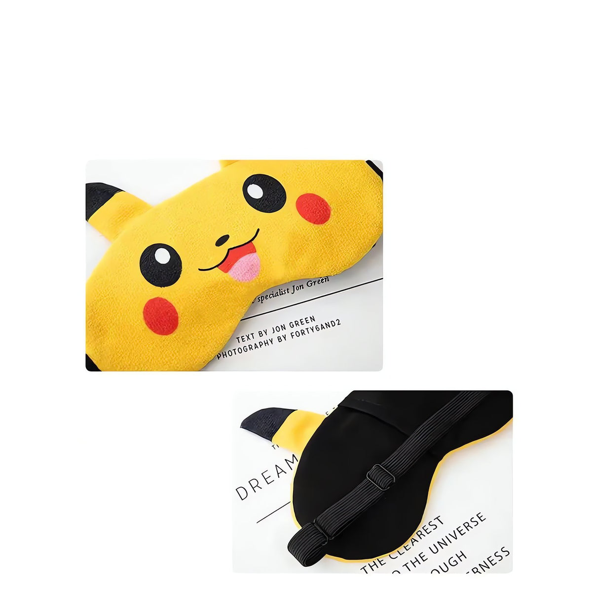Pikachu plush sleep mask – photo 2