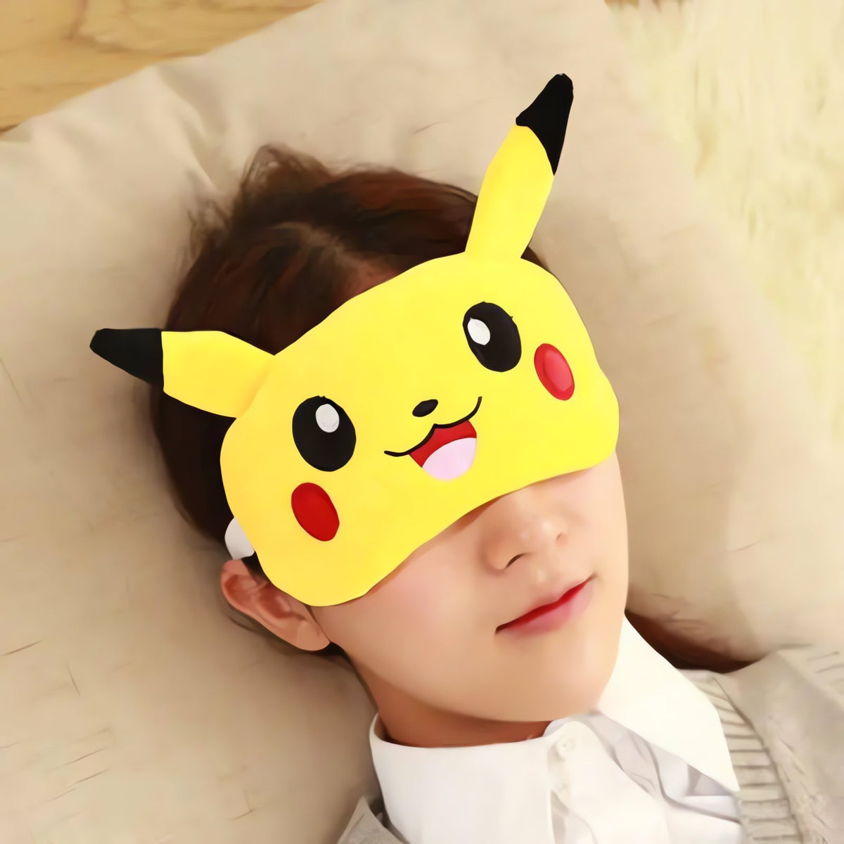 Pikachu plush sleep mask – photo 4