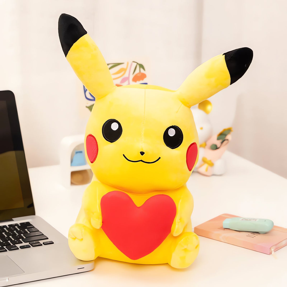 Pikachu plush toy with heart – photo 2
