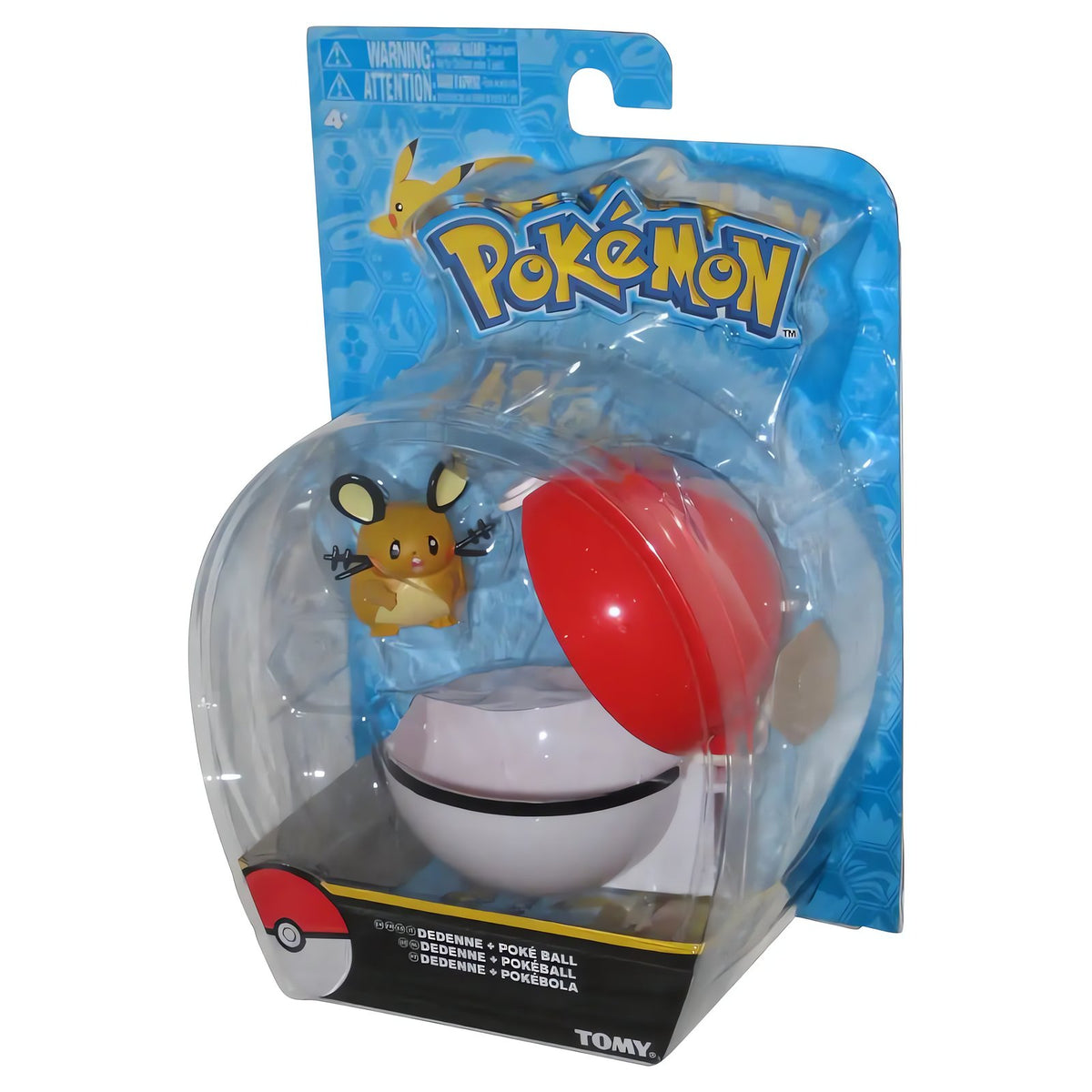 Pikachu figure with Poké Ball and Noibat or Dedenne – Dedenne
