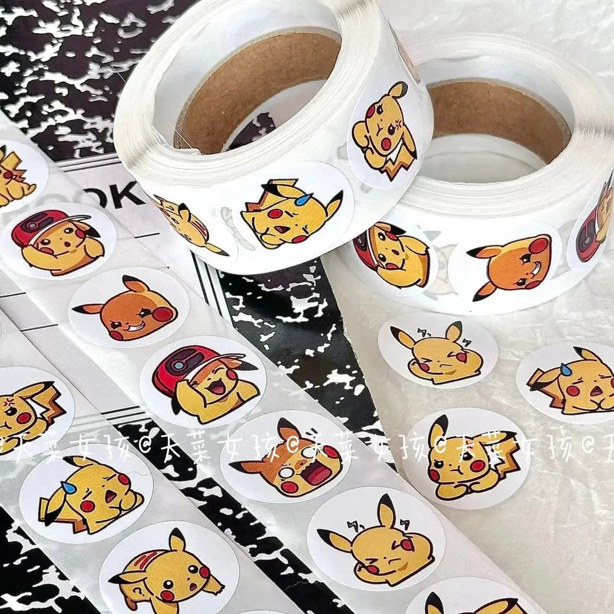 Roll of Pikachu and Pokémon stickers – photo 3