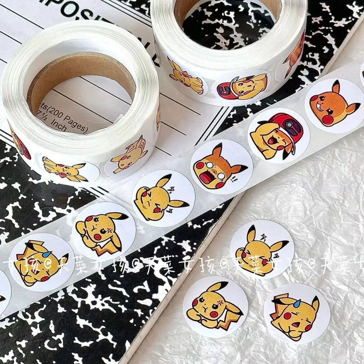 Roll of Pikachu and Pokémon stickers – photo 4