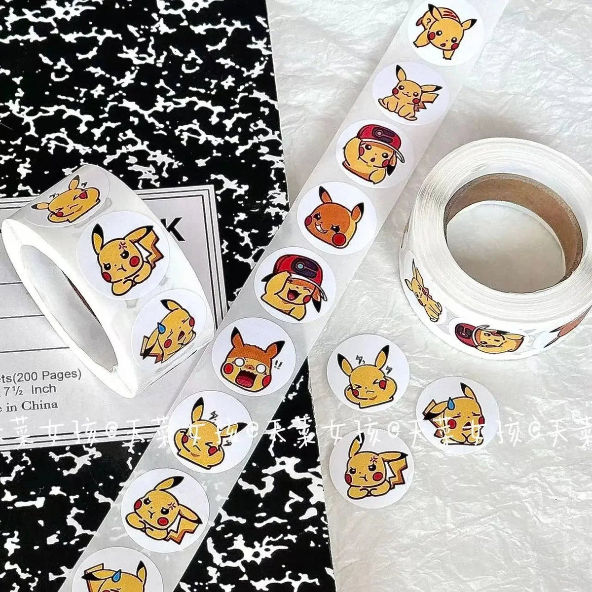 Roll of Pikachu and Pokémon stickers – photo 5