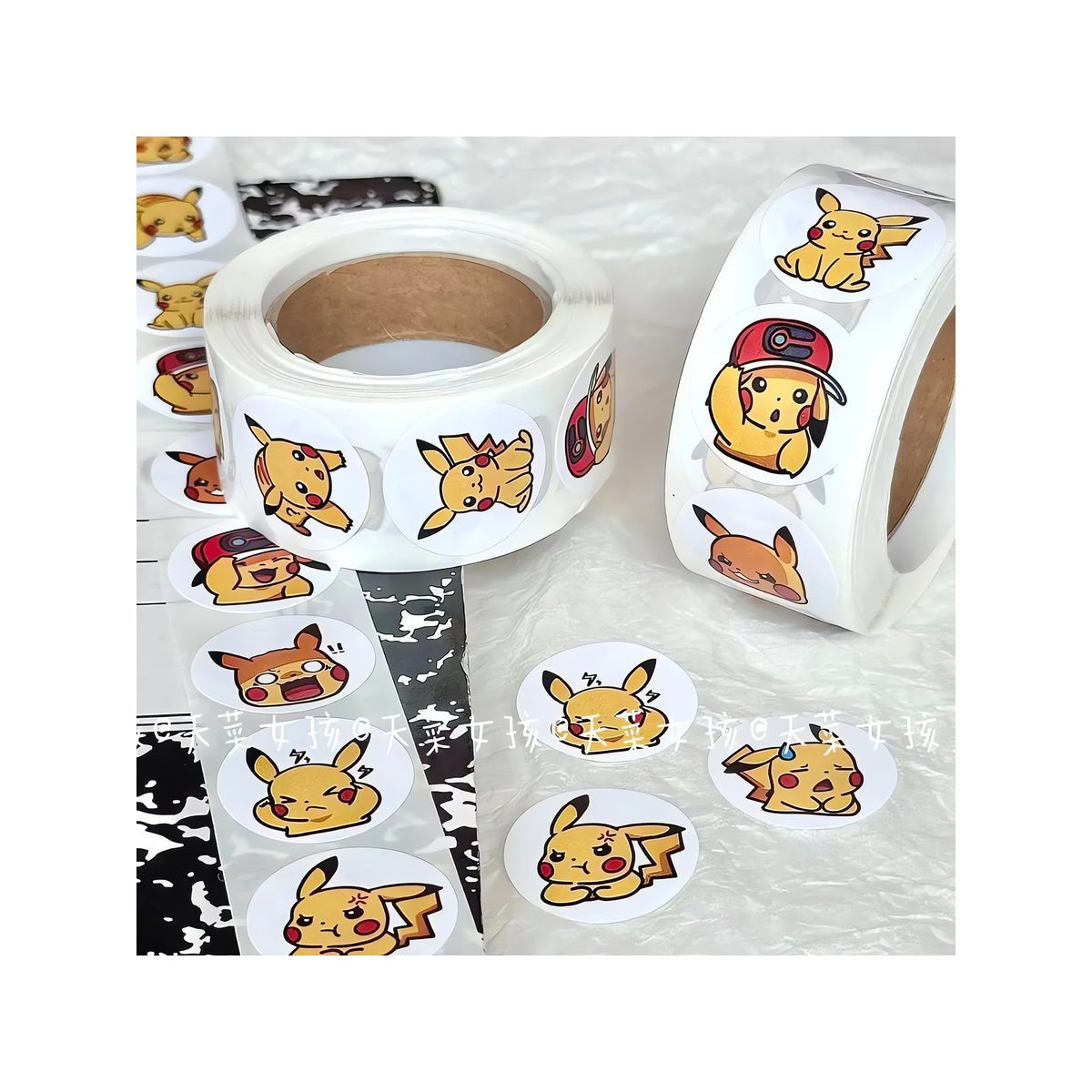 Roll of Pikachu and Pokémon stickers – Pikachu
