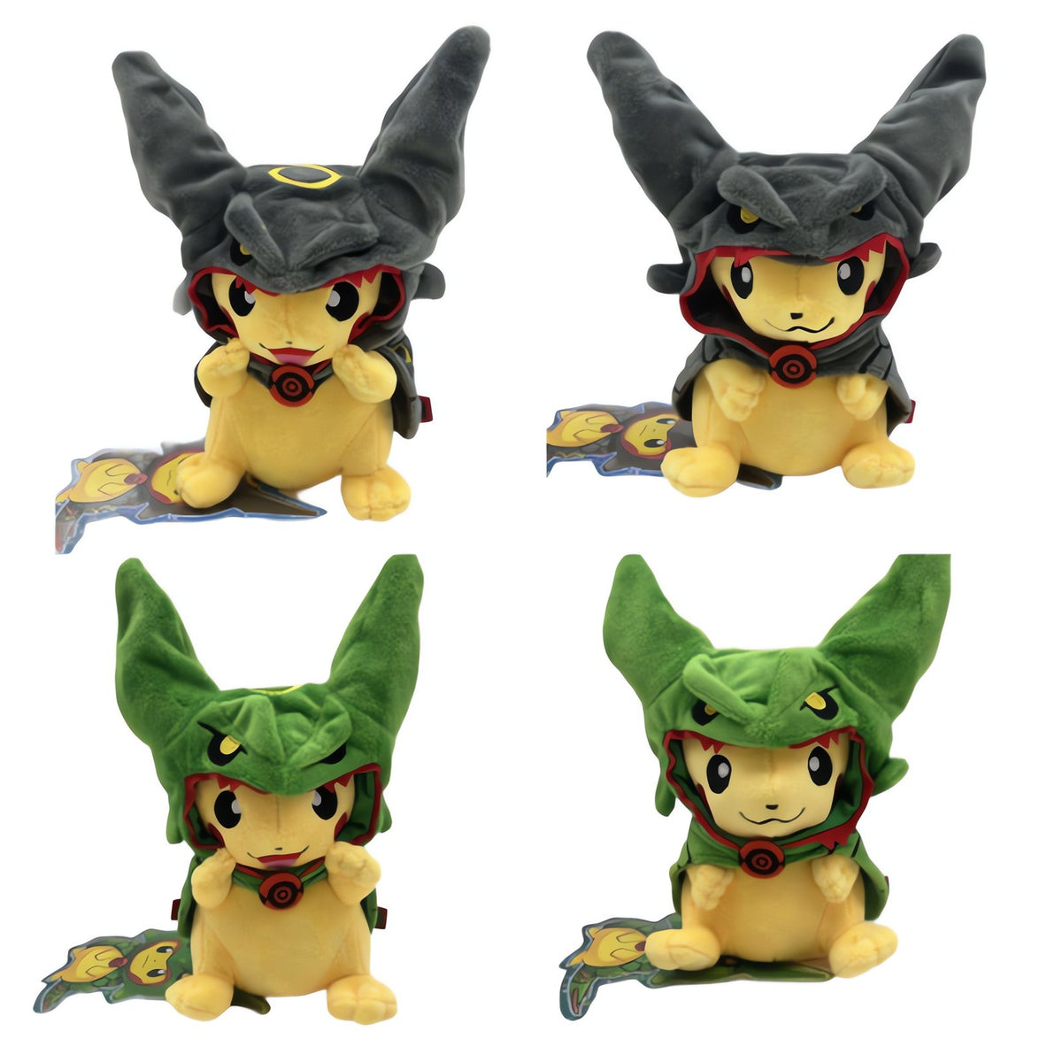 Pikachu plush toy in a Rayquaza costume, 23cm