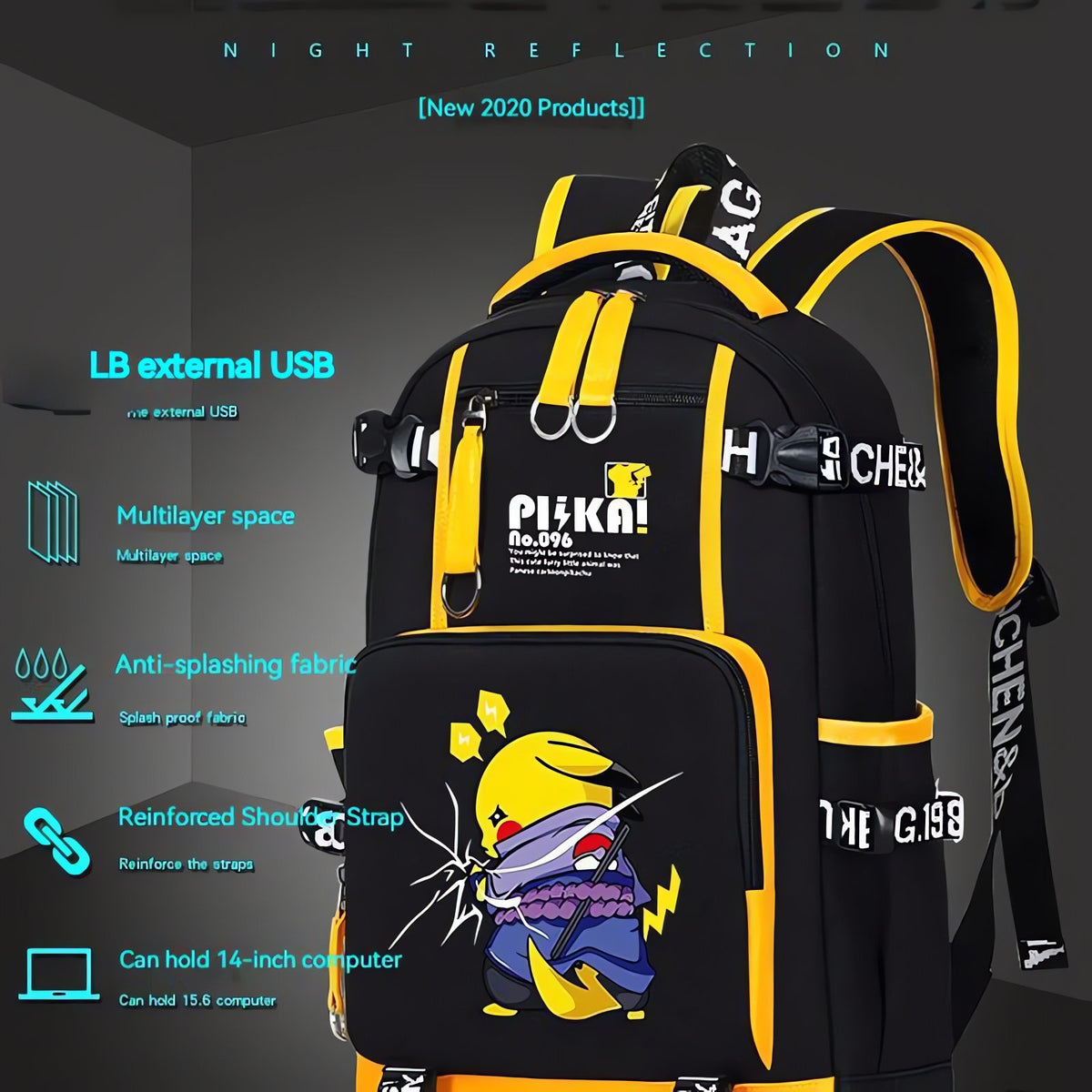 Pikachu school backpack – photo 5