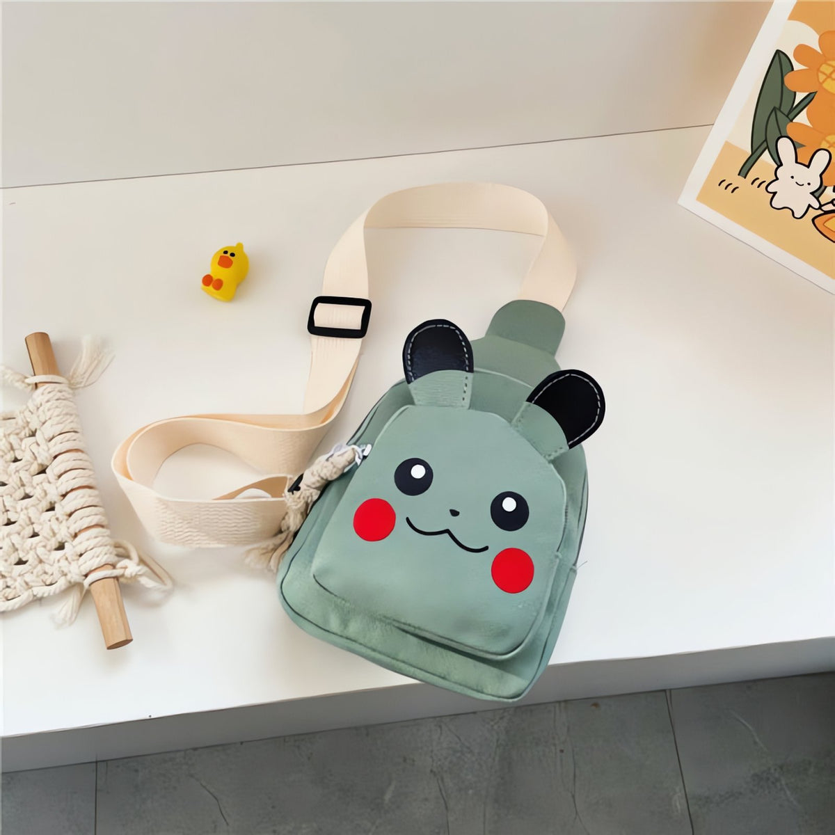 Pikachu shoulder bag – Green