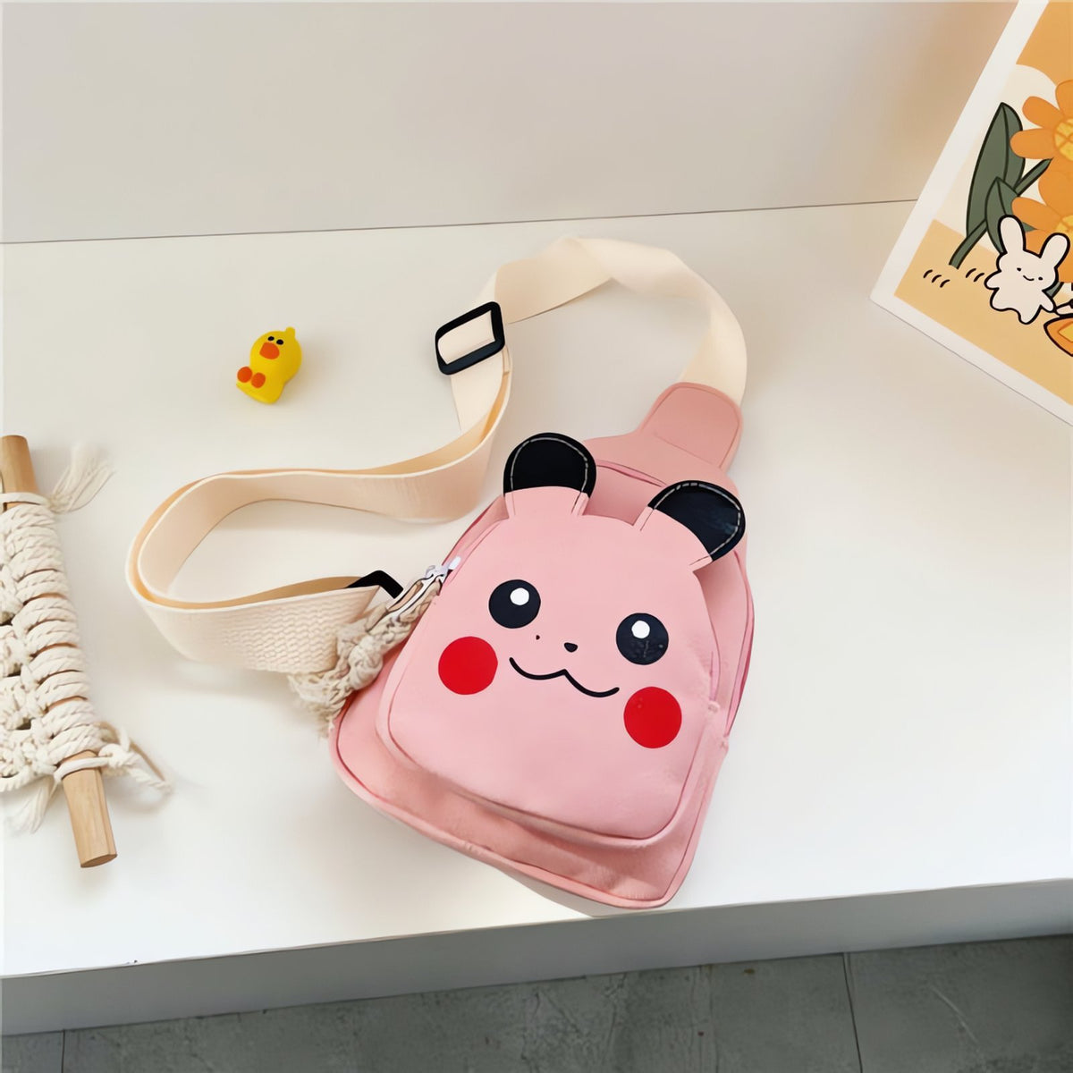 Pikachu shoulder bag – Pink