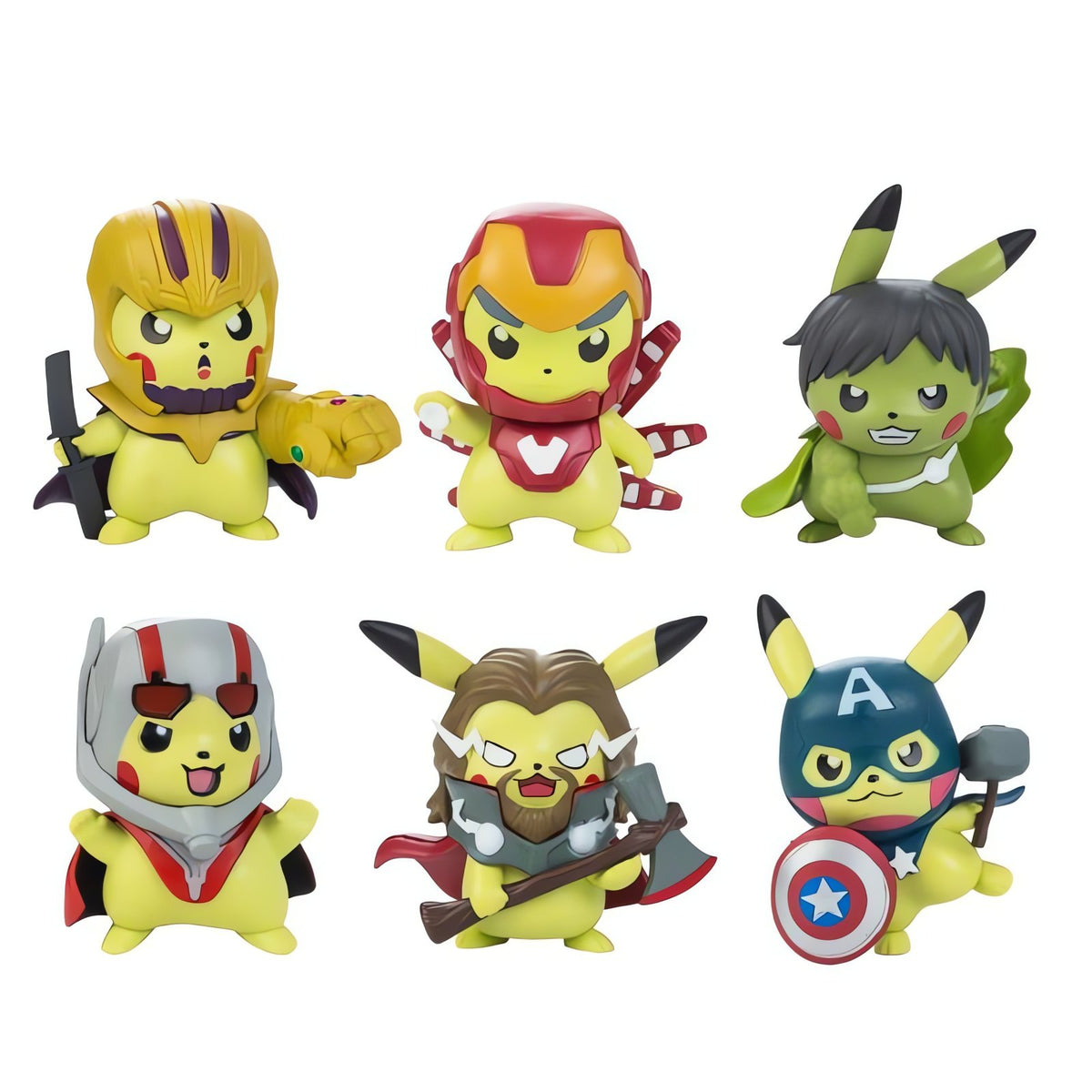 Pikachu figure dressed as a superhero, 10cm