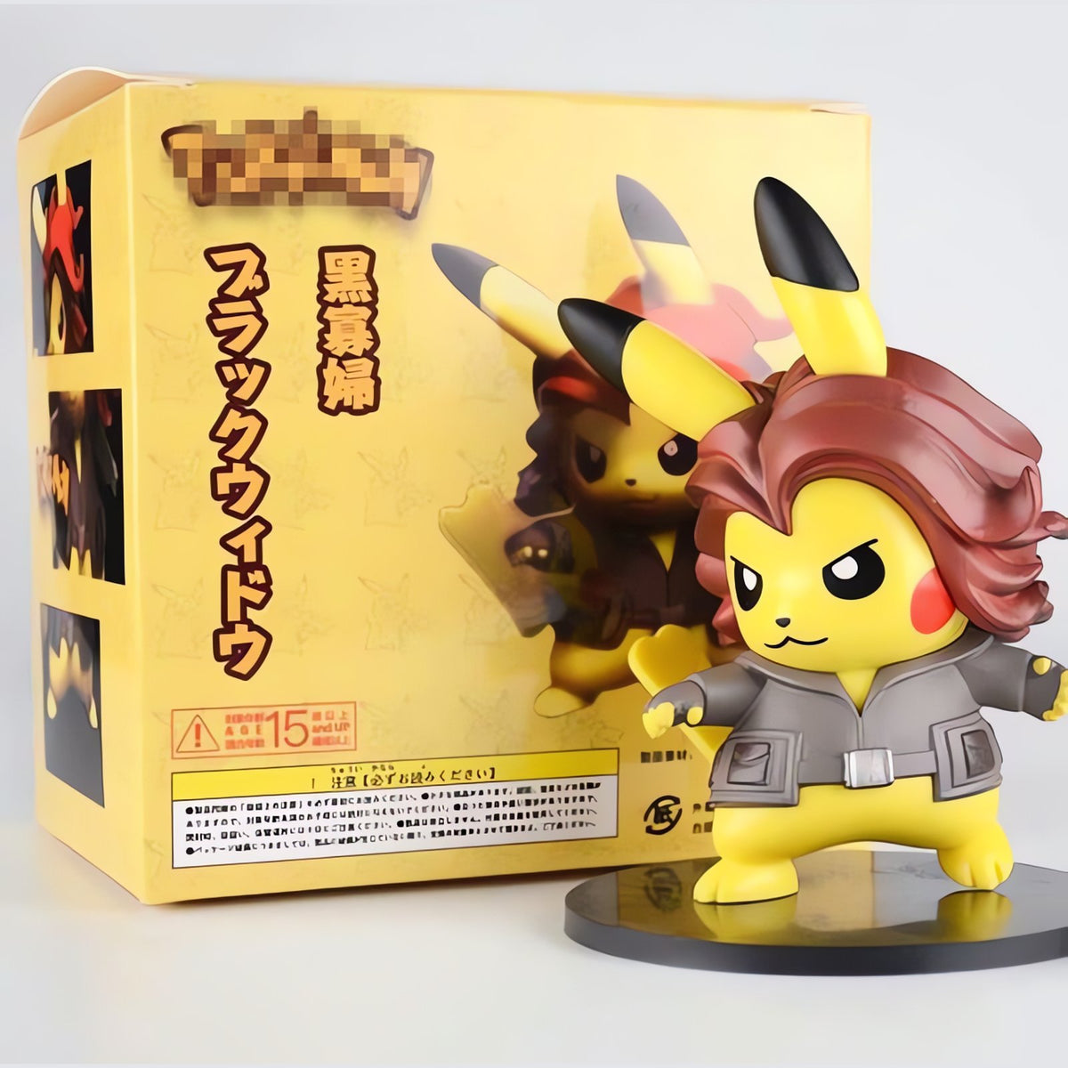 Pikachu superhero cosplay figure, 10cm – Pikachu as Black Widow