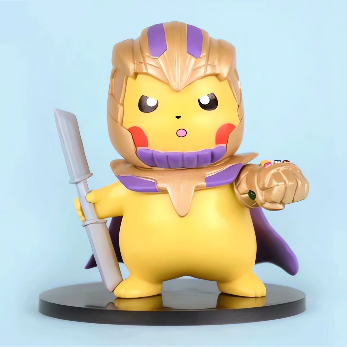 Pikachu superhero cosplay figure, 10cm – Pikachu as Thanos