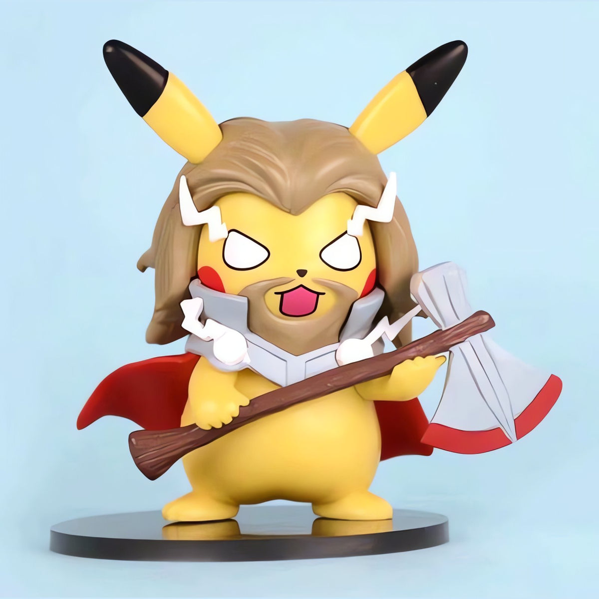 Pikachu superhero cosplay figure, 10cm – Pikachu as Thor