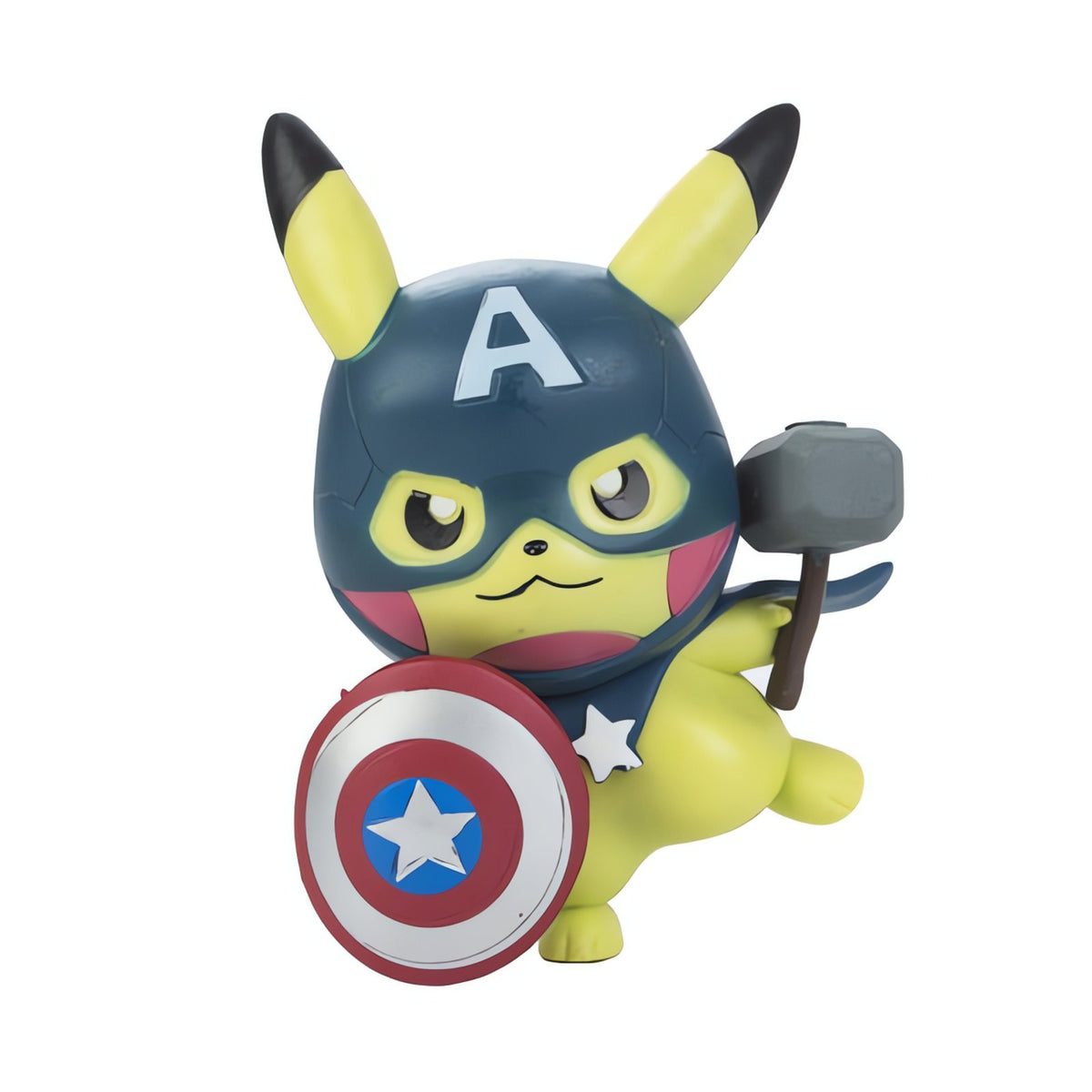Pikachu figure dressed as a superhero, 10cm – Captain America