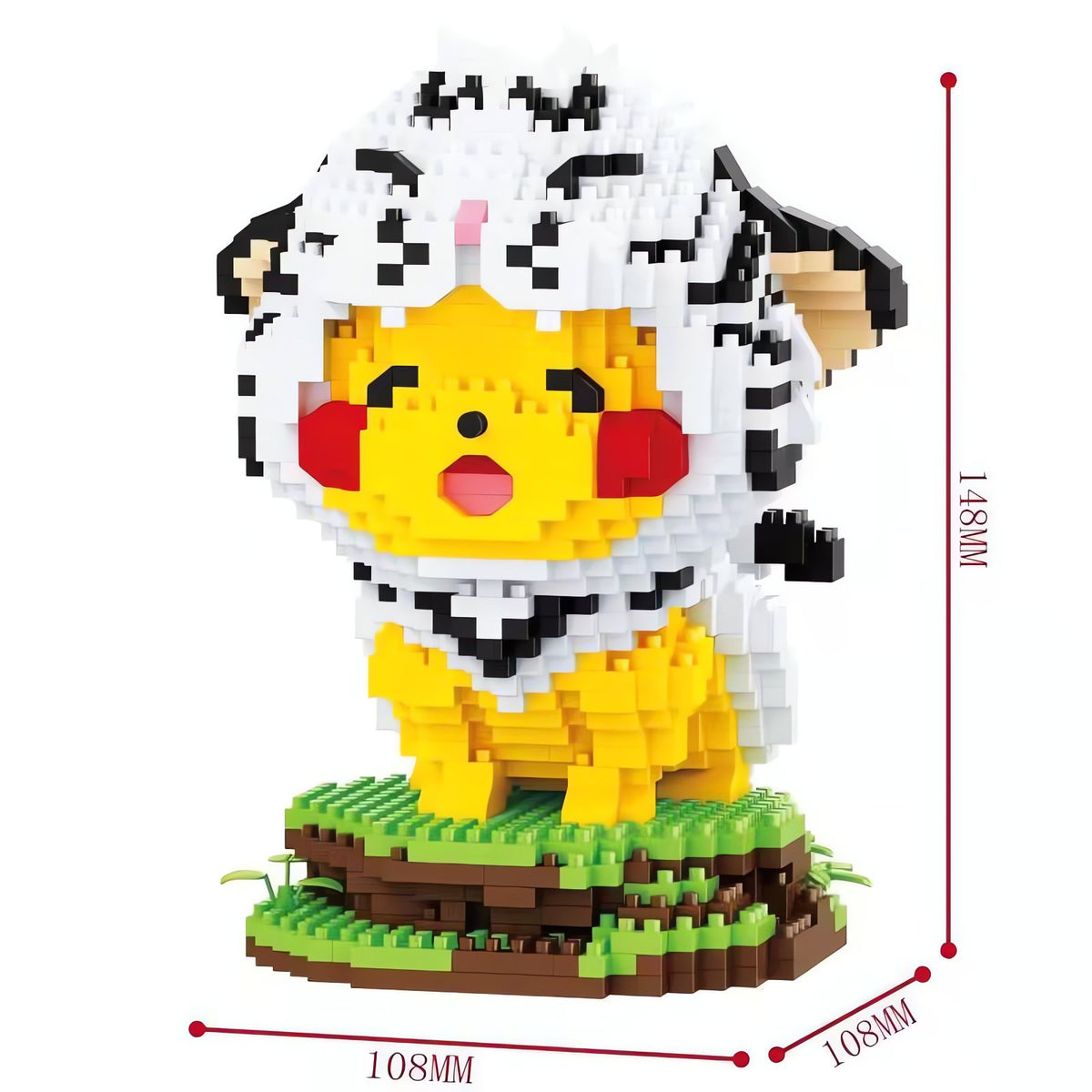 Pikachu in a tiger costume, 3D building set – photo 2