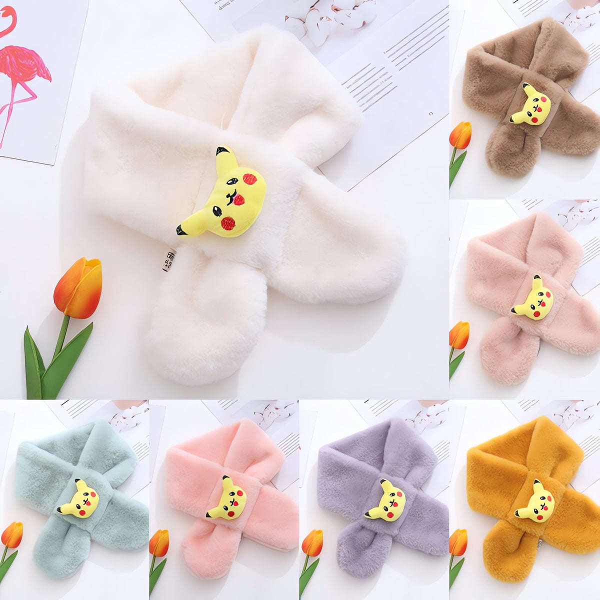 Pikachu toddler fleece scarf