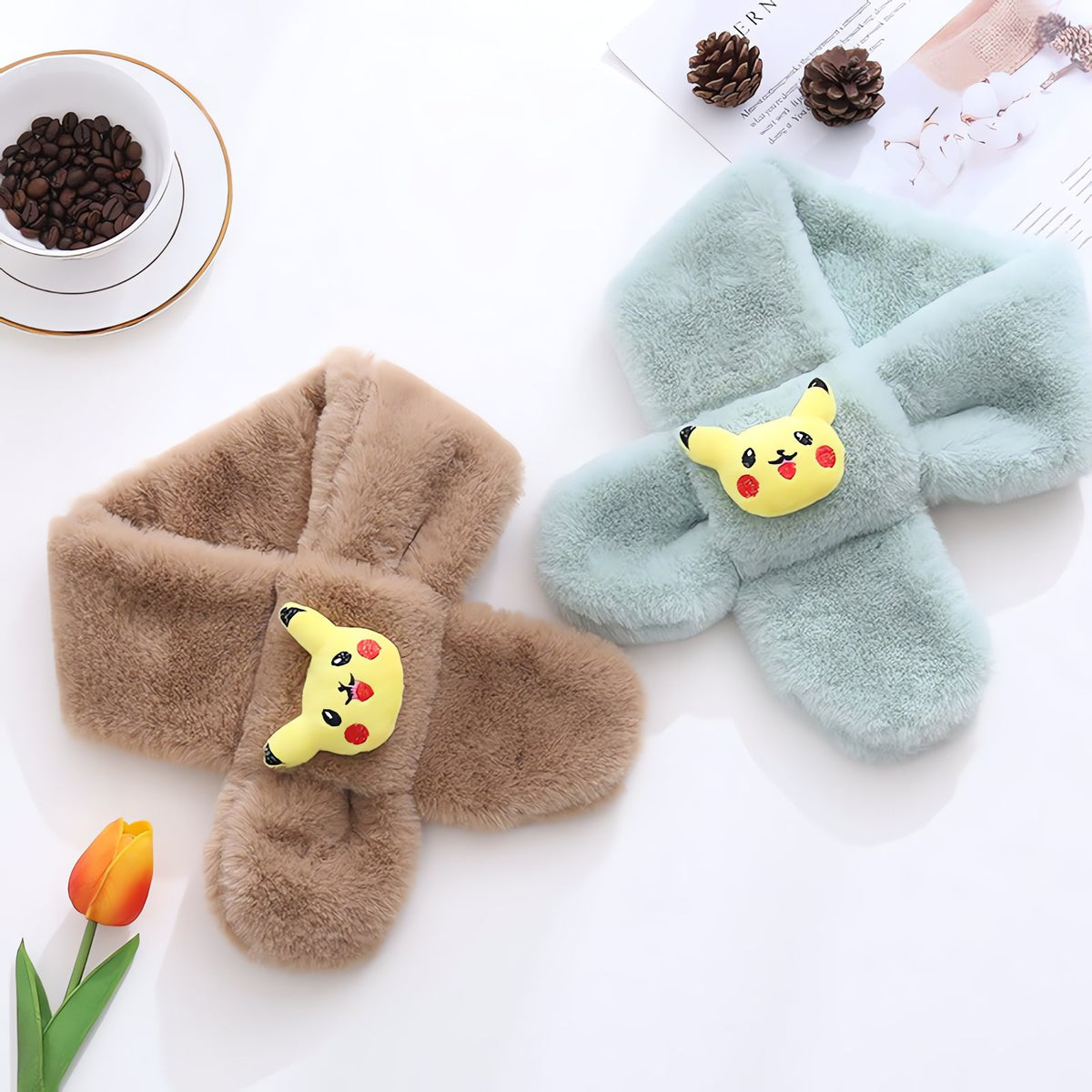 Pikachu toddler fleece scarf – photo 11