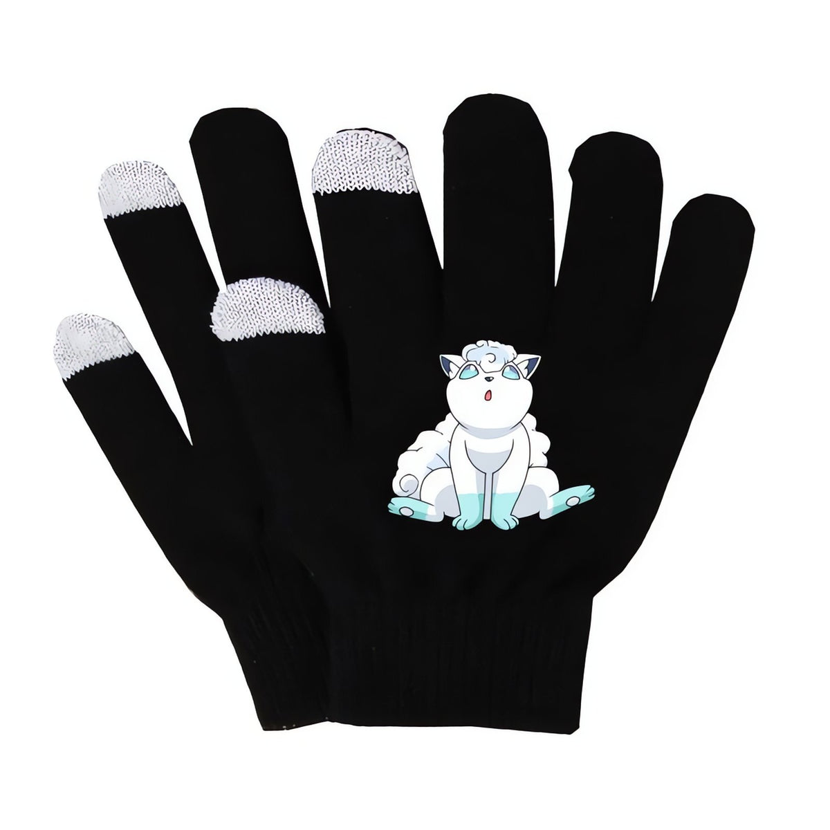 Knitted Pikachu touchscreen gloves – 02