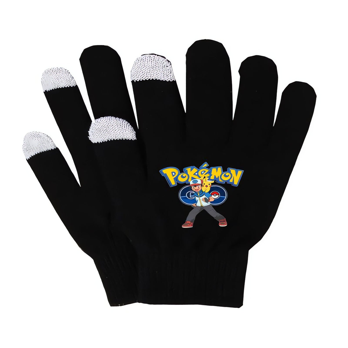 Knitted Pikachu touchscreen gloves – 03