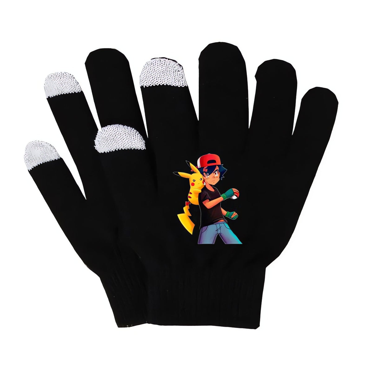 Knitted Pikachu touchscreen gloves – 06