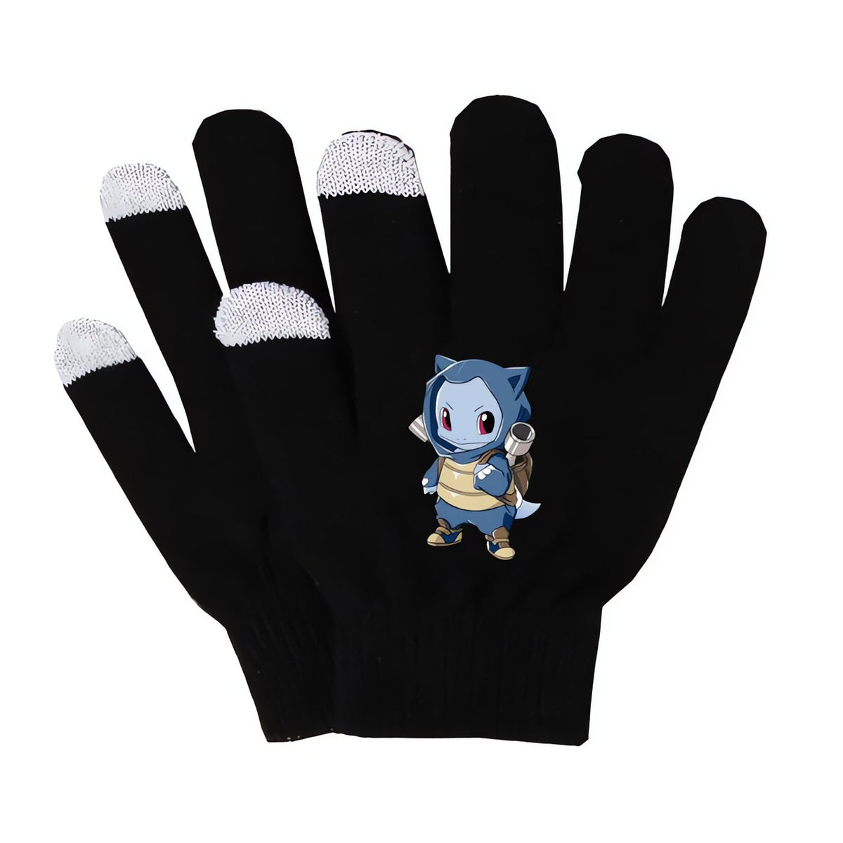 Knitted Pikachu touchscreen gloves – 08