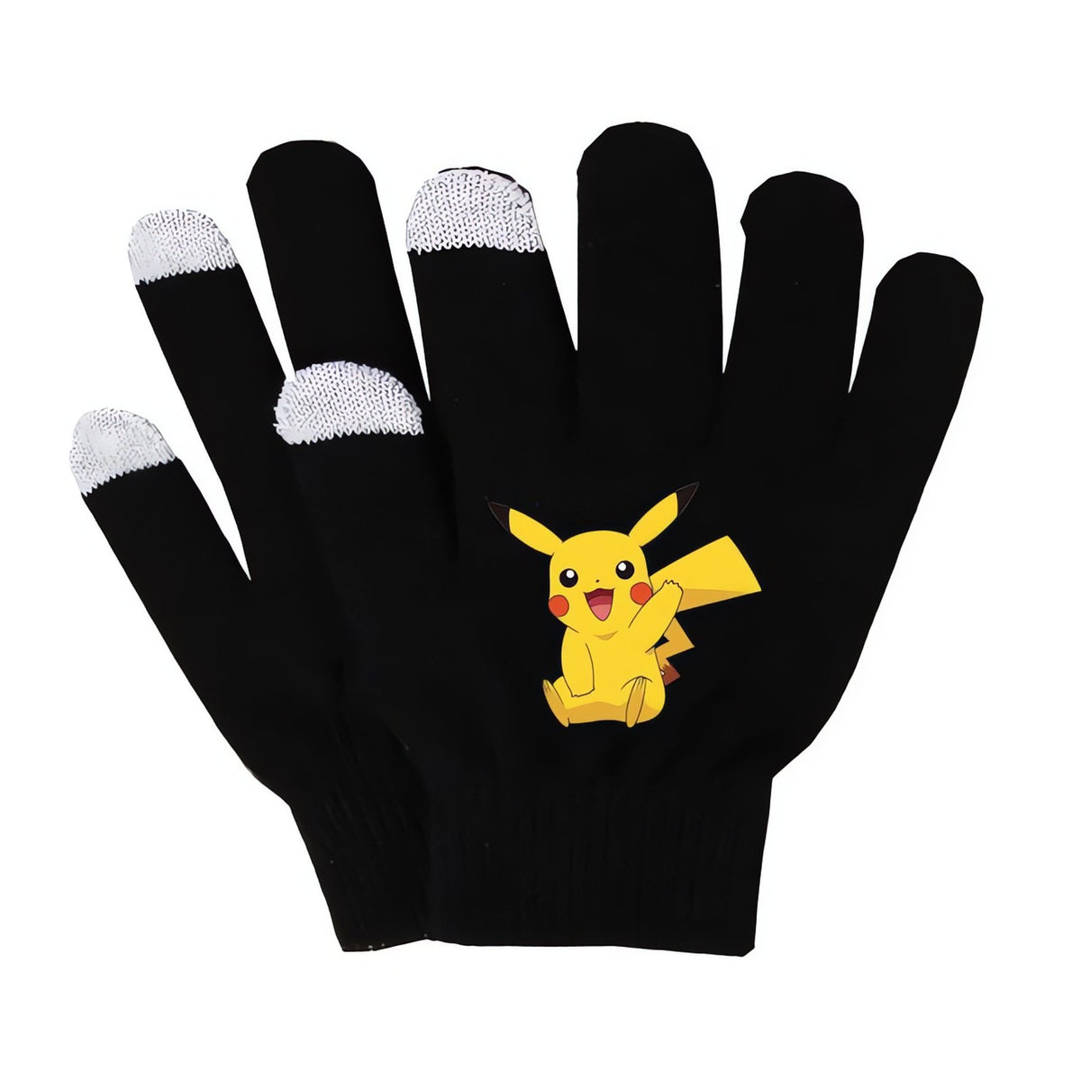 Knitted Pikachu touchscreen gloves – 14