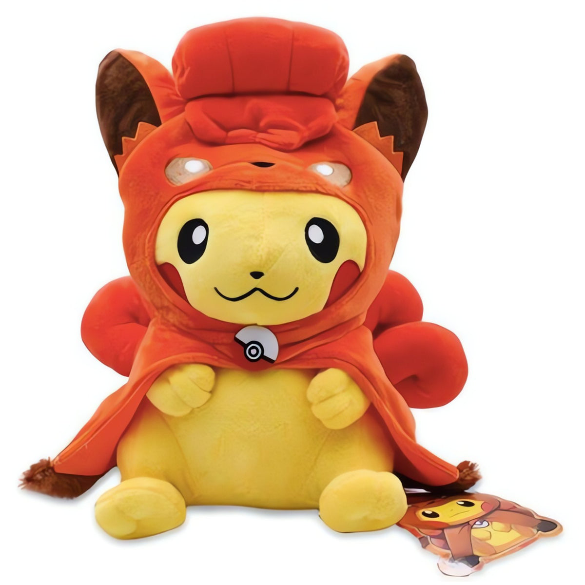 Pikachu plush toy in Vulpix costume, 30cm – Pikachu Fire Vulpix 2