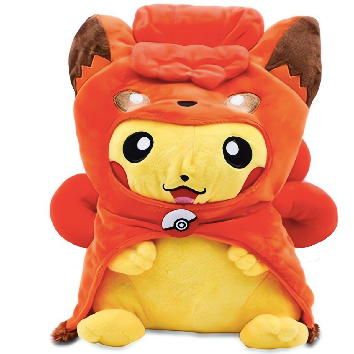Pikachu plush toy in Vulpix costume, 30cm – Pikachu Fire Vulpix