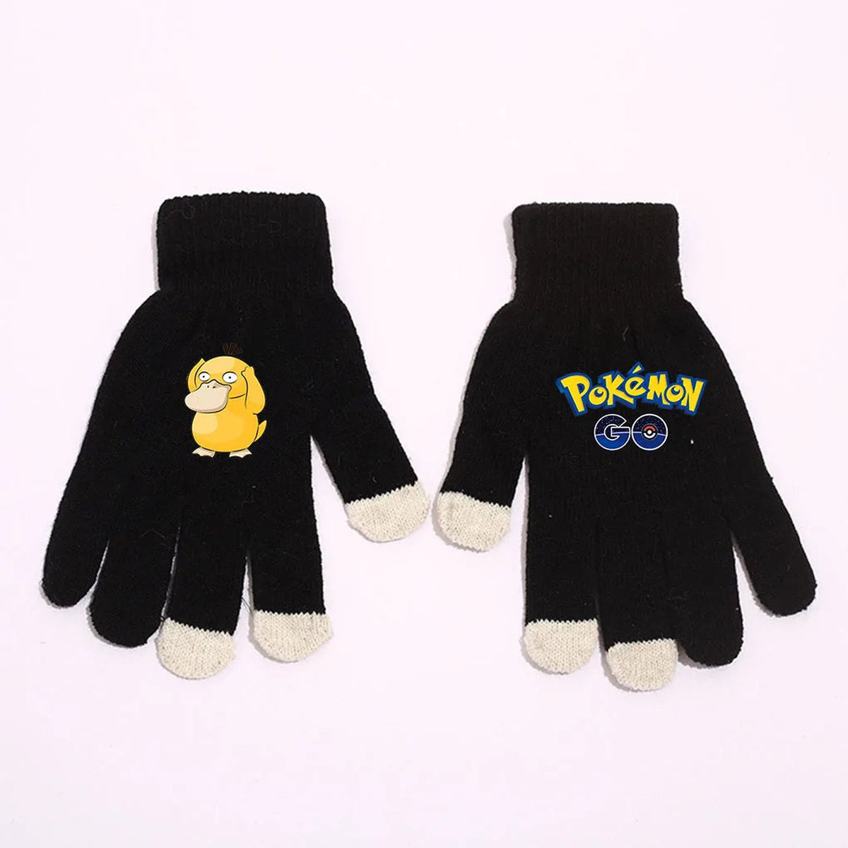 Pikachu winter gloves – White