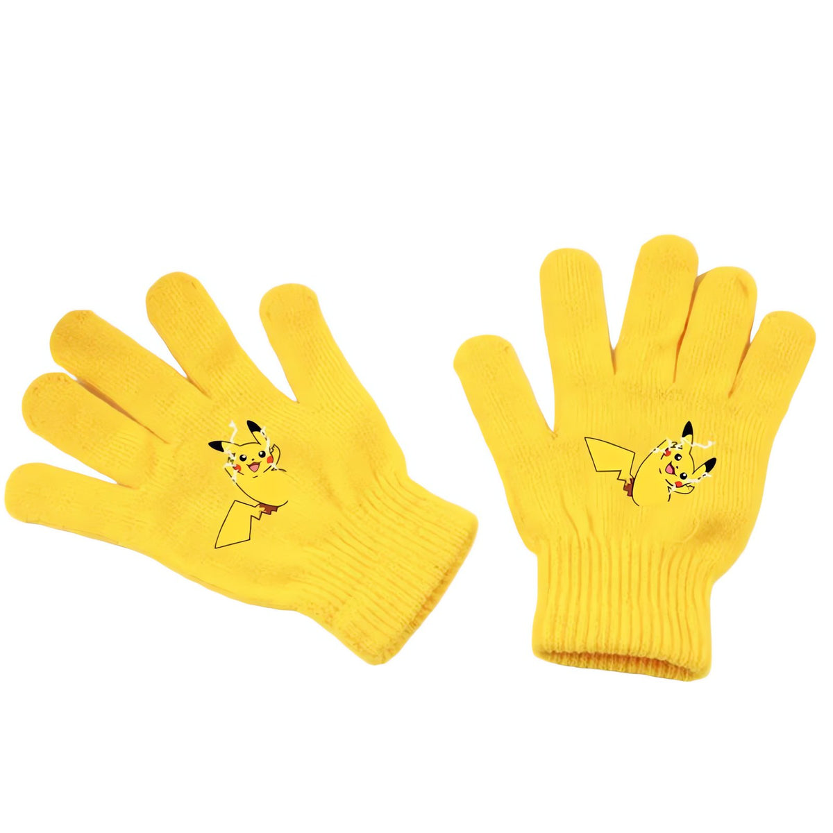 Pikachu winter gloves in yellow – photo 2
