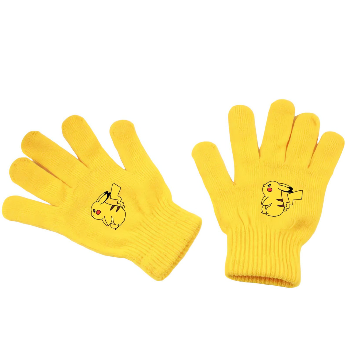 Pikachu winter gloves in yellow – photo 3