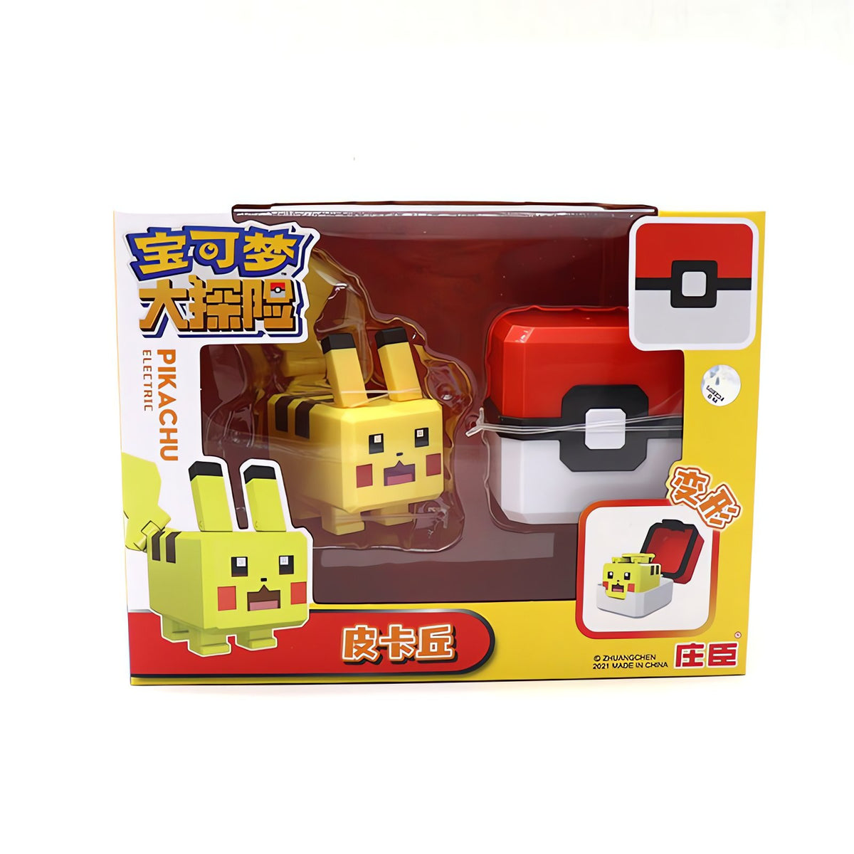 Pixel-style Pokémon figure with a square Poké Ball – photo 11