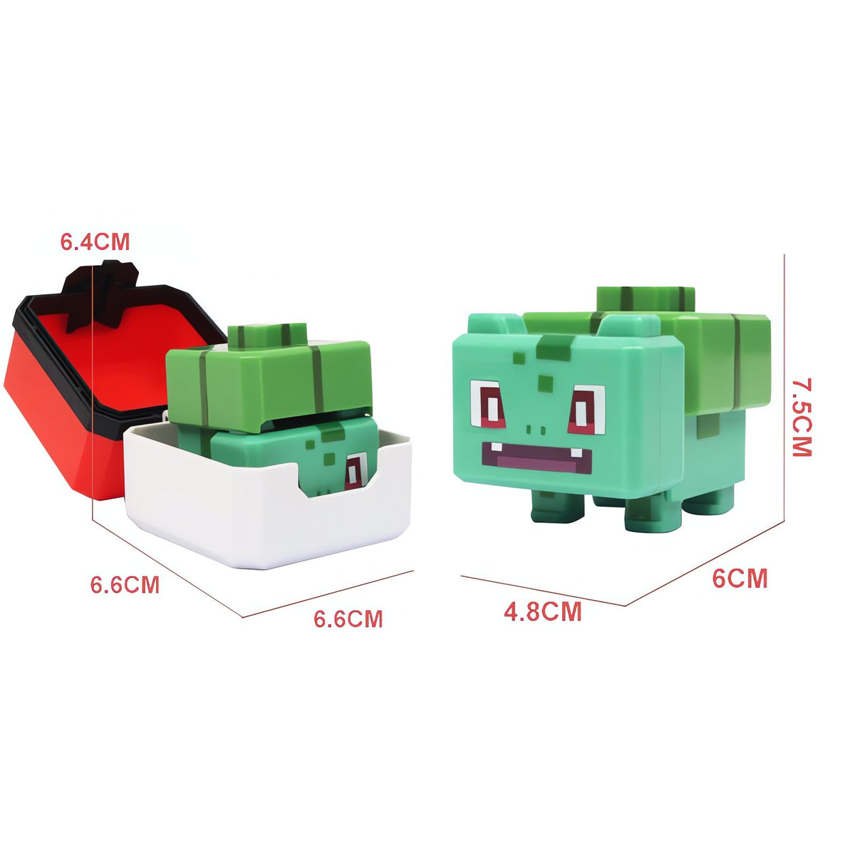 Pixel-style Pokémon figure with a square Poké Ball – photo 16