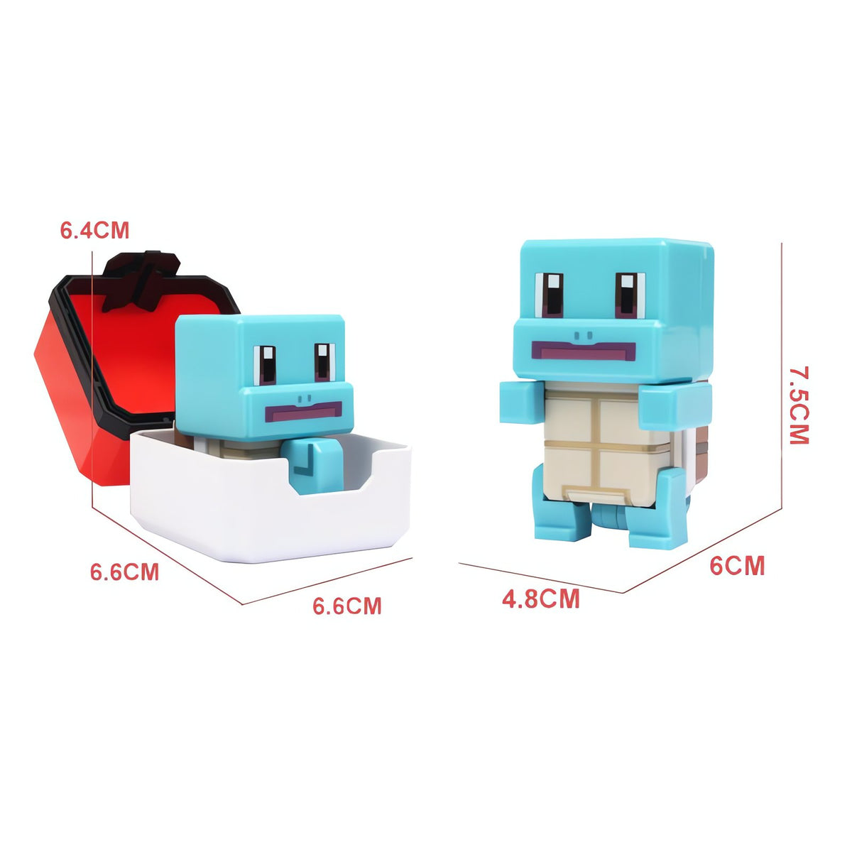 Pixel-style Pokémon figure with a square Poké Ball – photo 17